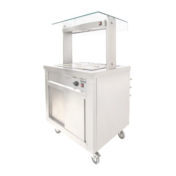 Parry Hot Cupboard with Dry Bain Marie Top and Quartz Heated Gantry FS-HB2PACK - Image 3