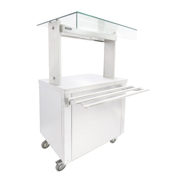 Parry Flexi-Serve Ambient Cupboard with Plain Top and Led Illuminated Gantry FS-A2PACK - Image 3