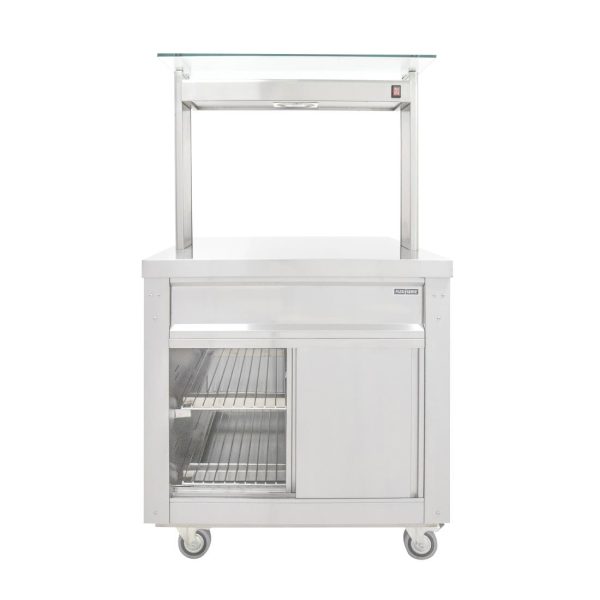 Parry Flexi-Serve Ambient Cupboard with Plain Top and Led Illuminated Gantry FS-A2PACK - Image 4