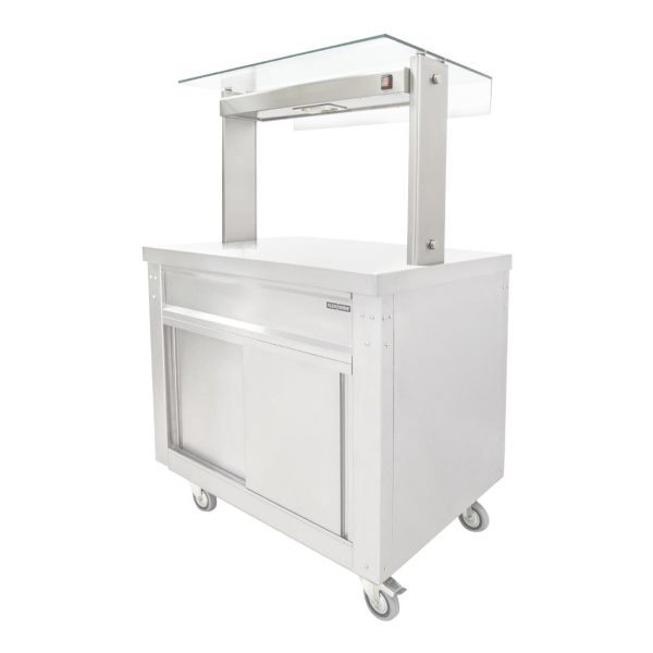 Parry Flexi-Serve Ambient Cupboard with Plain Top and Led Illuminated Gantry FS-A2PACK - Image 5