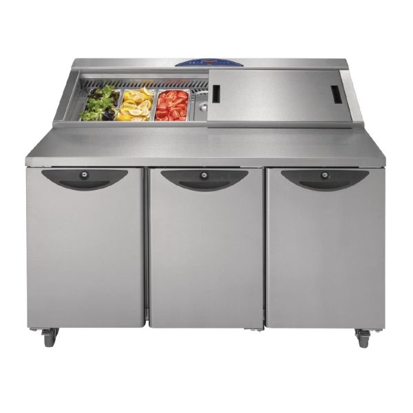 Williams Onyx 3 Door Refrigerated Prep Counter 616Ltr CPC3-SS - Image 2
