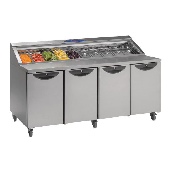 Williams Onyx 4 Door Refrigerated Prep Counter 835Ltr CPC4-SS - Image 2