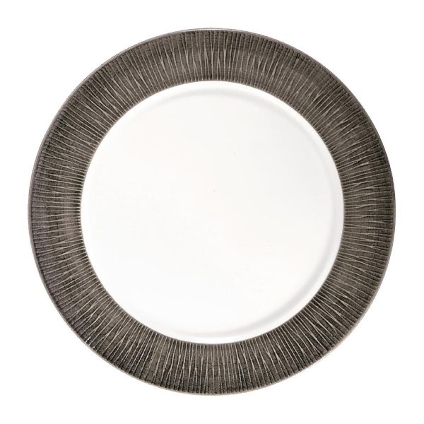 Churchill Bamboo Spinwash Footed Plates Dusk 234mm (Pack of 12)