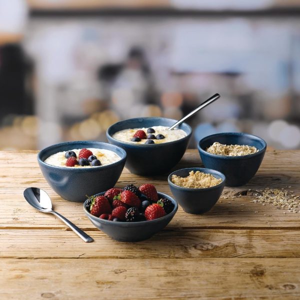 Churchill Super Vitrified Nourish Oslo Snack Bowl Blue 130mm (Pack of 12) - Image 3