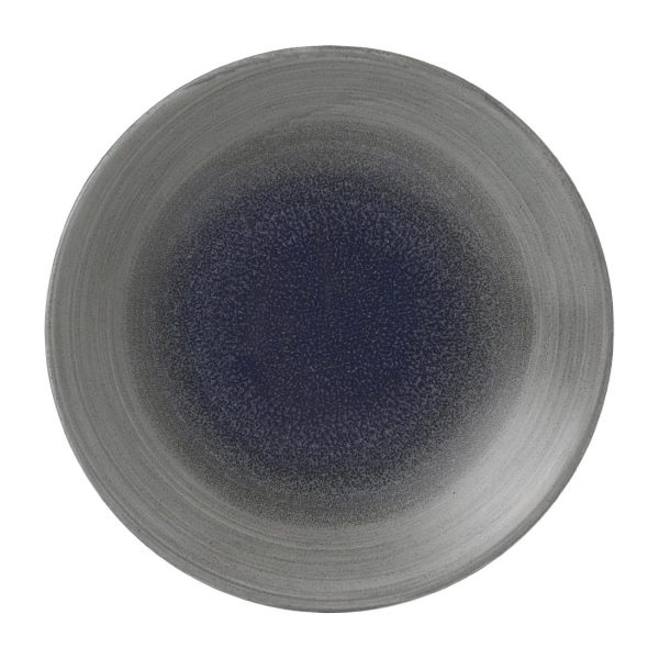 Churchill Stonecast Aqueous Deep Coupe Plates Grey 218mm (Pack of 12) - Image 2