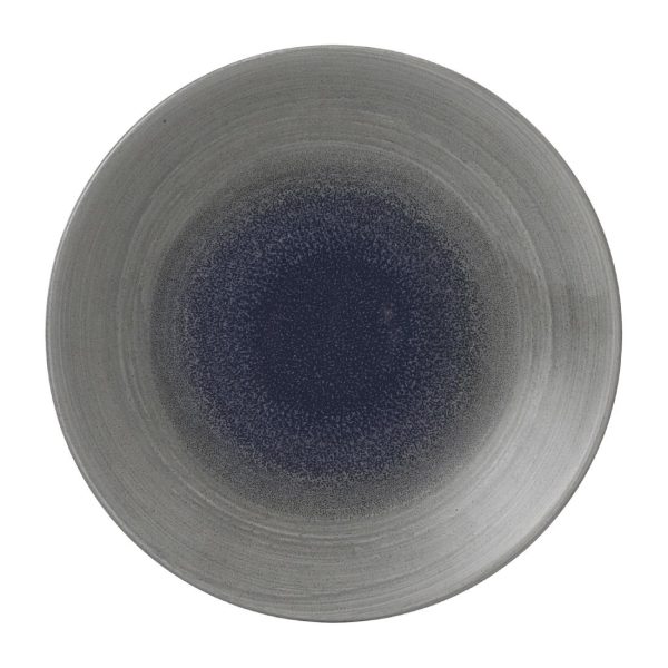 Churchill Stonecast Aqueous Deep Coupe Plates Grey 239mm (Pack of 12) - Image 2