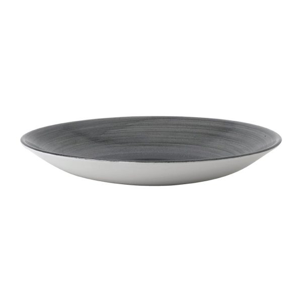 Churchill Stonecast Aqueous Deep Coupe Plates Grey 279mm (Pack of 12)
