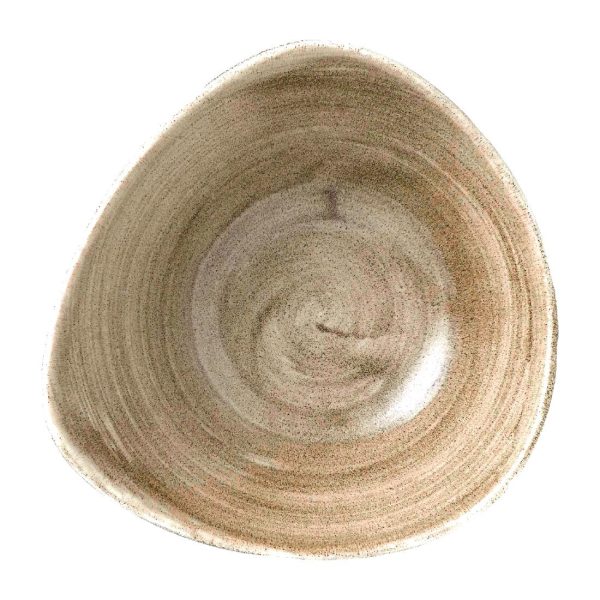 Churchill Stonecast Patina Lotus Bowl Antique Taupe 178mm (Pack of 12) - Image 2