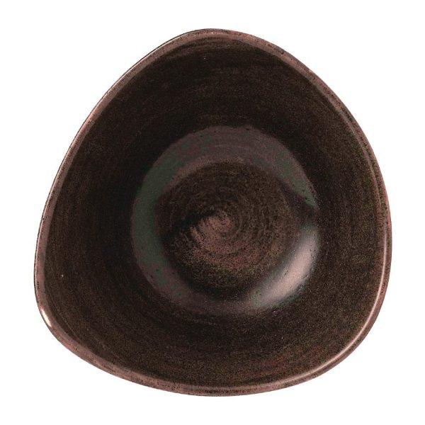 Churchill Stonecast Patina Lotus Bowl Iron Black 178mm (Pack of 12) - Image 2