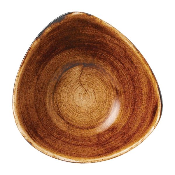 Churchill Stonecast Patina Lotus Bowl Vintage Copper 178mm (Pack of 12) - Image 2