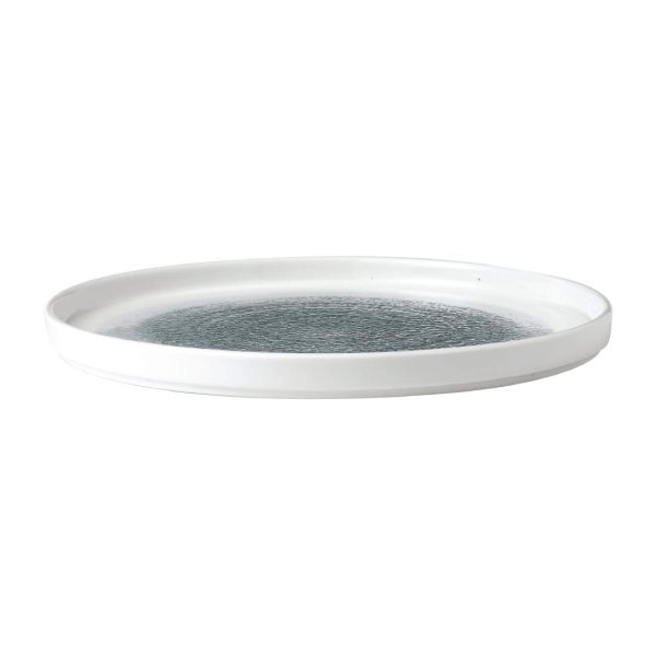 Churchill Raku Walled Plates Topaz Blue 260mm (Pack of 6) - Image 2
