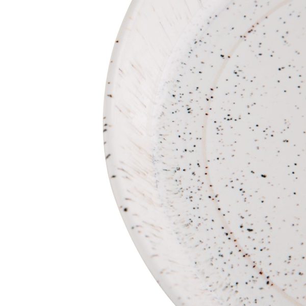 Olympia Cavolo White Speckle Flat Round Bowl - 220mm (Box 4) - Image 5