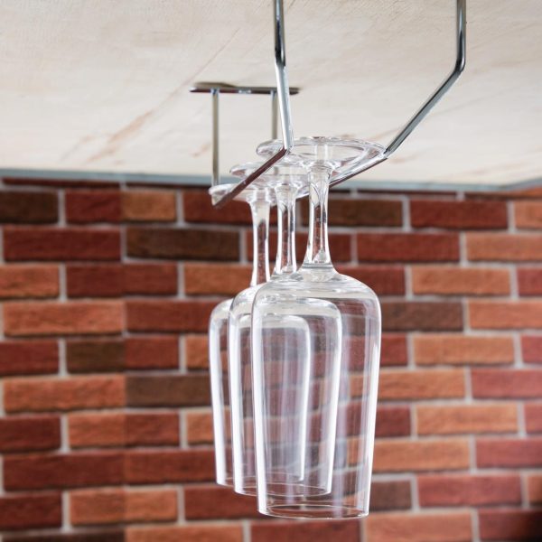 Olympia Wine Glass Rack Chrome 255mm - Image 4