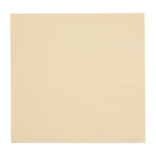 Fiesta Recyclable Lunch Napkin Cream 33x33cm 2ply 1/4 Fold (Pack of 2000)