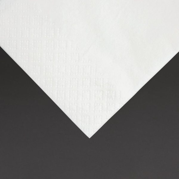Fiesta Recyclable Lunch Napkin White 33x33cm 2ply 1/8 Fold (Pack of 2000) - Image 3
