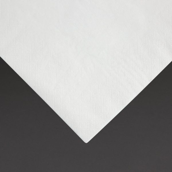 Fiesta Recyclable Dinner Napkin White 40x40cm 2ply 1/4 Fold (Pack of 2000) - Image 2