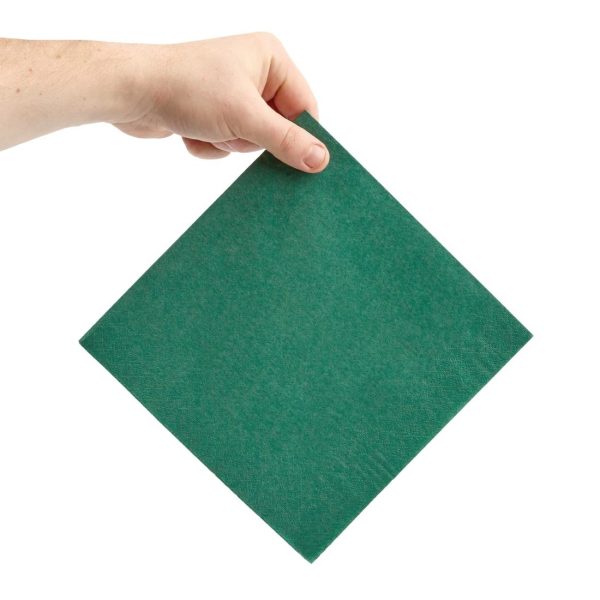 Green dinner napkins