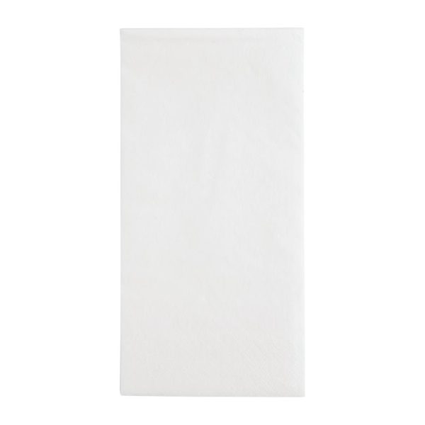 Fiesta Recyclable Dinner Napkin White 40x40cm 2ply 1/8 Fold (Pack of 2000) - Image 2