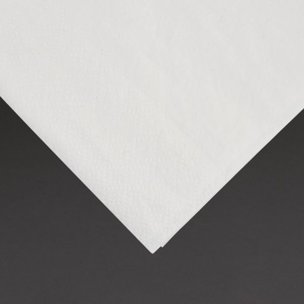 Fiesta Recyclable Dinner Napkin White 40x40cm 2ply 1/8 Fold (Pack of 2000) - Image 3