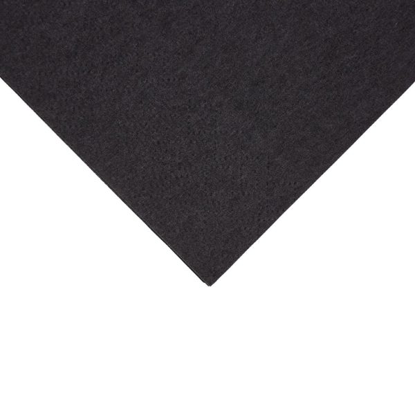 Fiesta Recyclable Dinner Napkin Black 40x40cm 2ply 1/8 Fold (Pack of 2000) - Image 2