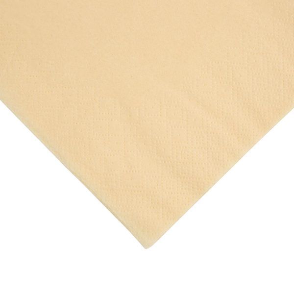 Fiesta Recyclable Dinner Napkin Cream 40x40cm 3ply 1/4 Fold (Pack of 1000) - Image 2
