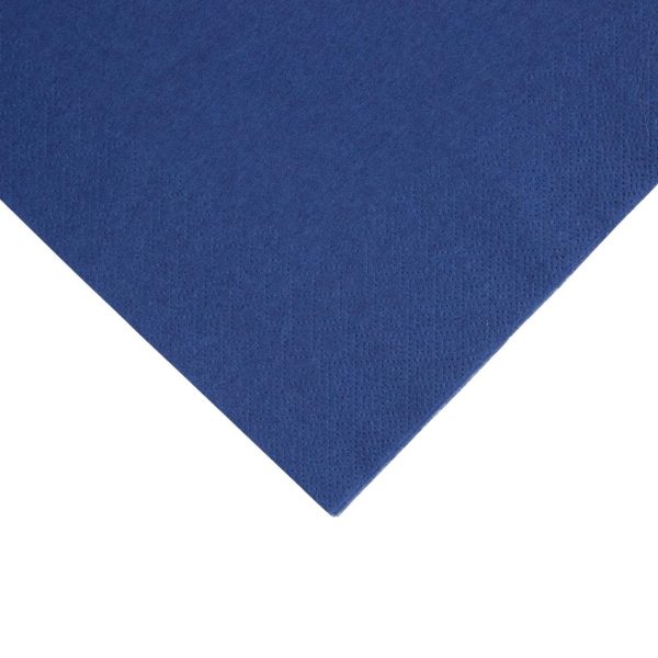 Fiesta Recyclable Dinner Napkin Dark Blue 40x40cm 3ply 1/4 Fold (Pack of 1000) - Image 2