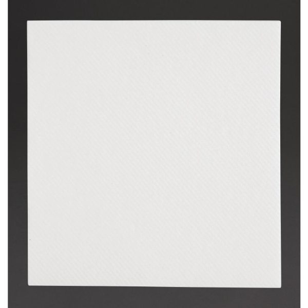 Fiesta Recyclable Premium Tablin Cocktail Napkin White 24x24cm Airlaid 1/4 Fold (Pk 2400)