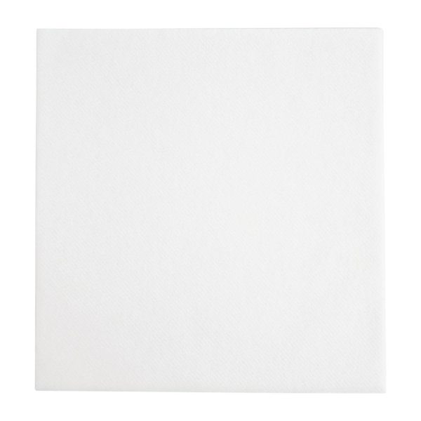 Fiesta Recyclable Premium Tablin Dinner Napkin White 40x40cm Airlaid 1/4 Fold (Pack of 500) - Image 2
