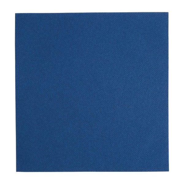 Fiesta Recyclable Premium Tablin Dinner Napkin Dark Blue 40x40cm Airlaid 1/4 Fold (Pk 500)