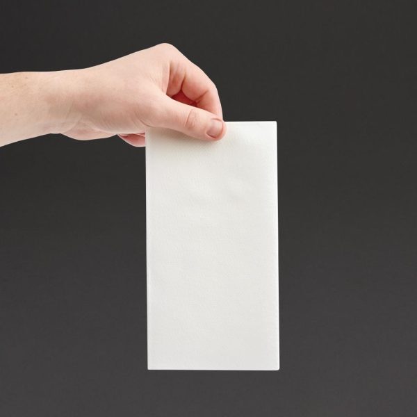 Fiesta Recyclable Premium Tablin Dinner Napkin White 40x40cm (Pack of 500) - Image 4