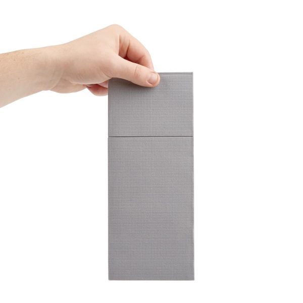Fiesta Recyclable Premium Tablin Dinner Napkin Grey 48x40cm Airlaid Pocket Fold (Pk 400) - Image 3