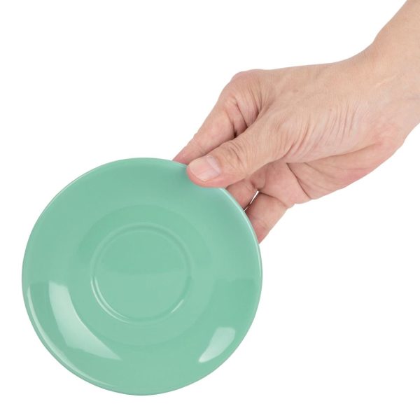 Olympia Cafe Aqua Saucer (Fits FF993) - 135mm 5 3/10" (Box 12) - Image 3
