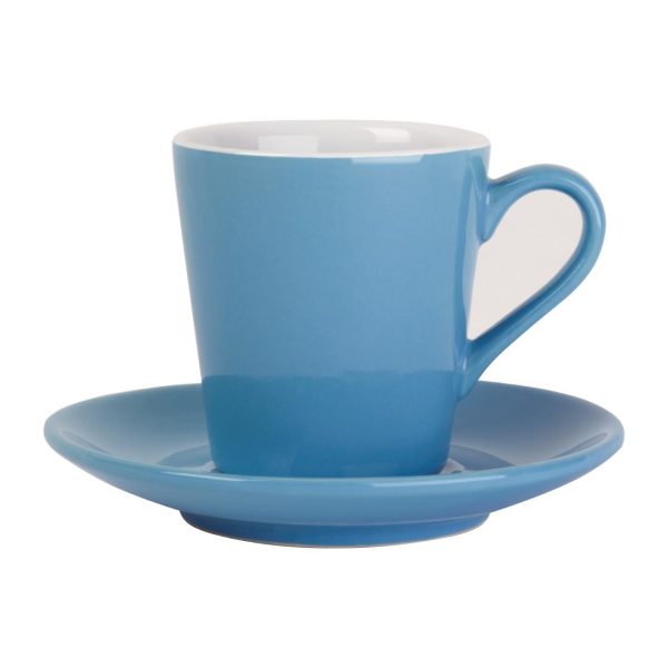 Olympia Cafe Blue Saucer (Fits FF994) - 135mm 5 3/10" (Box 12) - Image 2