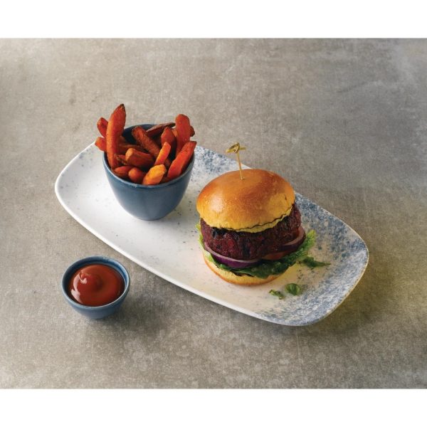 Studio Prints Haze Blue Chefs' Oblong Plate No. 4 13 7/8 x 7 3/8 " (Box 6) - Image 2