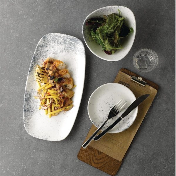 Studio Prints Haze Blue Chefs' Oblong Plate No. 4 13 7/8 x 7 3/8 " (Box 6) - Image 3