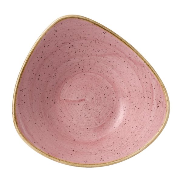 Stonecast Petal Pink Triangle Bowl 21oz (Pack of 12) - Image 2