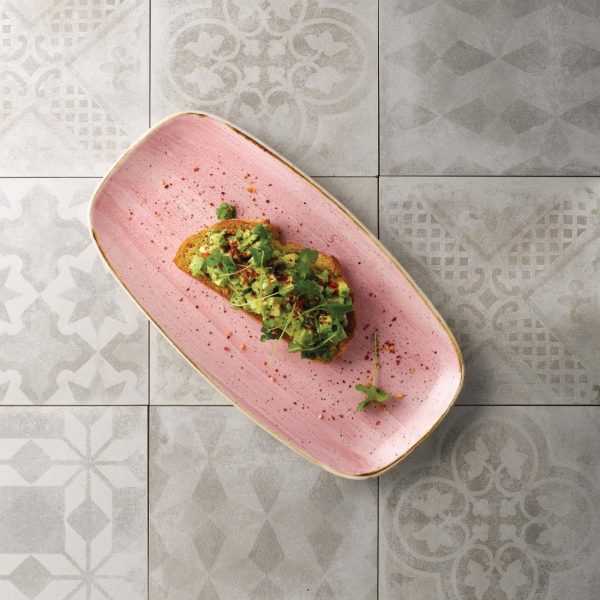 Stonecast Petal Pink Chefs' Oblong Plate No. 3 11 3/4 x 6 " (Pack of 12) - Image 2