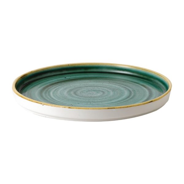 Stonecast Samphire Green Walled Plate 8 1/4 " (Box 6) - Image 2