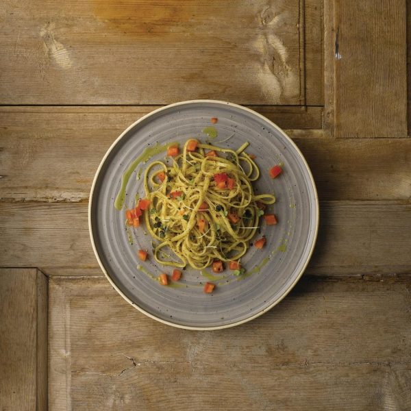 Stonecast Peppercorn Grey Walled Plate 6 1/8 " (Box 6) - Image 3