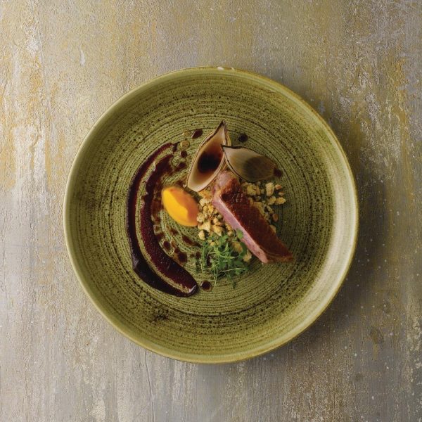 Stonecast Plume Olive Coupe Plate 6 1/2 " (Pack of 12) - Image 2