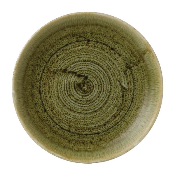 Stonecast Plume Olive Coupe Plate 6 1/2 " (Pack of 12)