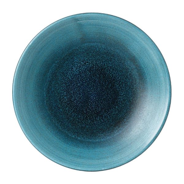Stonecast Aqueous Lagoon Deep Coupe Plate 8 7/8 " (Box 12) - Image 2