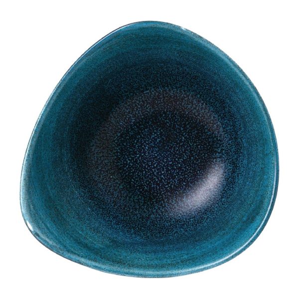 Stonecast Aqueous Lagoon Triangle Bowl 13oz (Box 12) - Image 4
