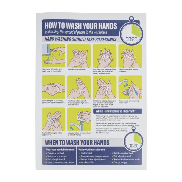 How To Wash Your Hands Poster A4 - Image 3