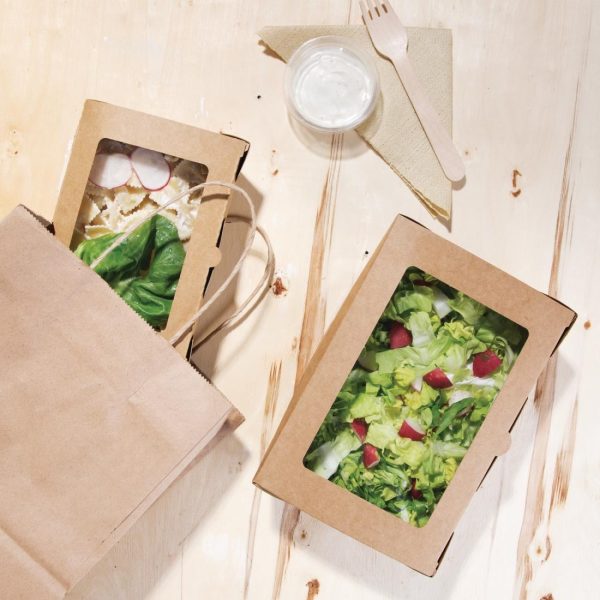 Fiesta Salad Box with PET Window 1200ml (Pack of 150) - Image 2