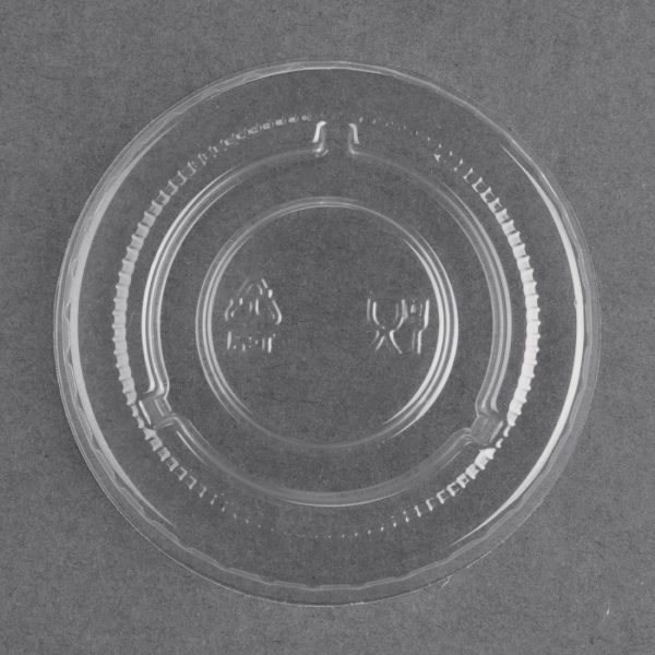 Fiesta Recyclable PET Bagasse Cup Lids Clear (Pack of 1000) - Image 4