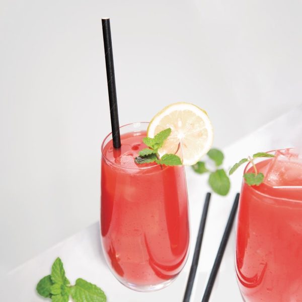 Fiesta Compostable Individually Wrapped Paper Straws Black (Pack of 250) - Image 5