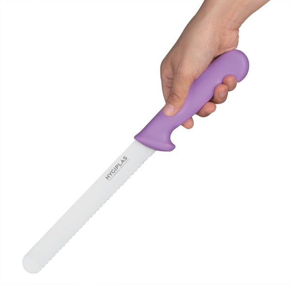 Hygiplas Bread Knife Purple - 8" - Image 2