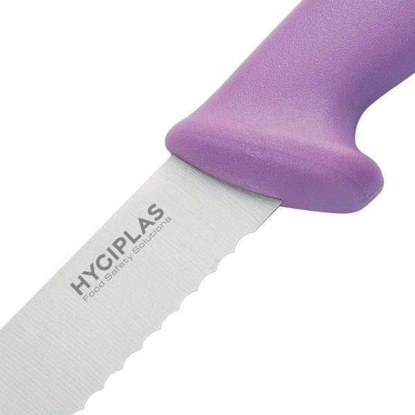 Hygiplas Bread Knife Purple - 8" - Image 3