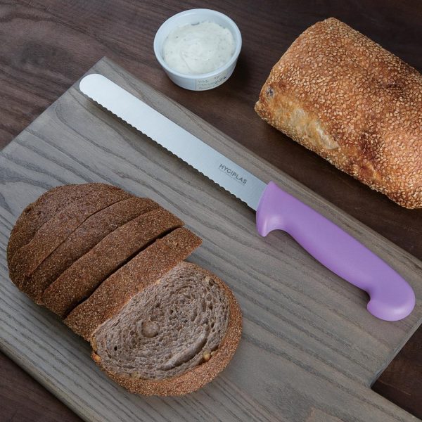 Hygiplas Bread Knife Purple - 8" - Image 4